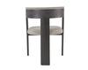 Modrest Washington Modern Grey Fabric & Ebony Oak Dining Chair (Set Of 2) Model VGME121259-EDCHR