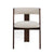 Modrest Washington Modern Cream Fabric & Brown Oak Dining Chair (Set Of 2) Model VGME121259-CRM-DC-1