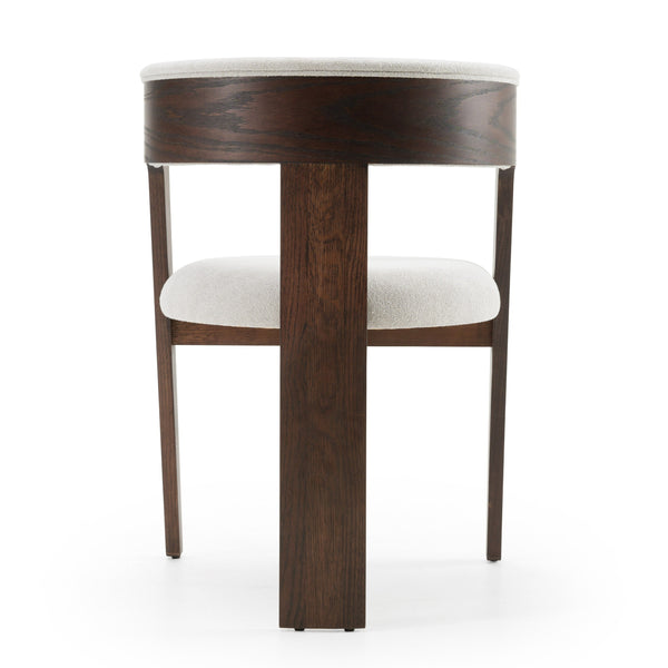 Modrest Washington Modern Off White Fabric & Brown Oak Dining Chair (Set Of 2) Model VGME121259-OFFBRN-DC-1
