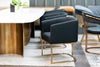 Modrest Yukon Modern Black & Antique Brass Dining Chair Model VGVCB8362-BC-DC