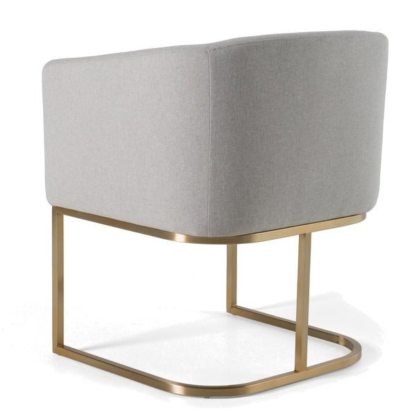 Modrest Yukon Modern Light Grey Fabric Dining Chair Model VGVCB8362-LTGRY-DC