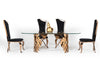 Modrest Bonnie Transitional Black Velvet & Rosegold Dining Chair (Set Of 2) Model VGZAY906-BLK