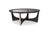A&X Talin Modern Black Crocodile & Rosegold Coffee Table
