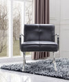 Divani Casa Delano Modern Black Leather Lounge Chair Model VG2T0731-BLK