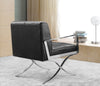 Divani Casa Delano Modern Black Leather Lounge Chair Model VG2T0731-BLK