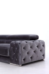 Divani Casa Trisha Modern Grey Fabric Chair Model VG2T-0766-CHR-GRY