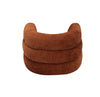 Divani Casa Shay - Modern Burnt Orange Fabric Accent Chair + Ottoman