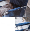 Divani Casa Edmond Modern Blue Velvet & Acrylic Lounge Chair Model VGCA1102-BLU