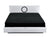 A&X Ovidius - Modern White Crocodile Lacquer Bed