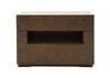 Ceres Modern Brown Oak and Grey Nightstand