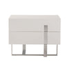 Voco Modern White Bedroom Nightstand