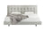 Modrest Hera Modern Grey Leatherette Bed