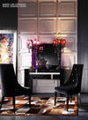 A&X Charlotte - Black Velour Dining Chair (Set of 2)