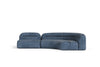 Divani Casa Forman Modern Blue Fabric Modular Sectional Sofa 2 Piece Sectional Model VGOD-ZW-23029-MOD-BLU-2-Piece Sectional