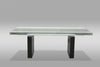 Lisbon Modern Glas Extendable Dining Table