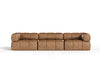 Divani Casa Everest Modern Brown Leather Modular Sectional Sofa 3 Piece Sectional Model VGOD-ZW-23118-MOD-3-Piece Sectional