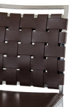 Shasta - Modern Brown Eco-Leather Bar Stool (Set of 2)
