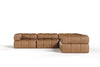 Divani Casa Everest Modern Brown Leather Modular Sectional Sofa 5 Piece Sectional Model VGOD-ZW-23118-MOD-5-Piece Sectional