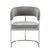 Modrest Sebastian Modern Grey Fabric & Stainless Steel Dining Chair Model VGGA-6251CH-GRY