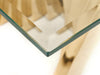 Modrest Buquet - Glam Glass + Champagne Gold Rectangular Dining Table