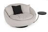 Divani Casa Alba Modern Grey Fabric Chair With Tray Model VGWCL157-GRY