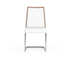 Morgan - Modern White & Walnut Dining Chair (Set of 2)