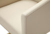 Modrest Yukon Modern Beige Bonded And Antique Brass Dining Chair Model VGVC-B8362