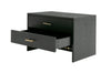 Modrest Wales Modern Grey Ash 2-Drawer Nightstand