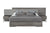 Nova Domus Enzo Italian Modern Grey Oak & Fabric Bed w/ Nightstands