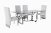 Modrest Kilson Modern White Leatherette & Stainless Steel Dining Chair (Set Of 2) Model VGVCB1819-WHT