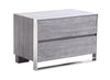 Modrest Arlene Modern Grey Elm Nightstand