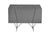 Modrest Chrysler Modern Grey Nightstand