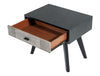 Nova Domus Panther Contemporary Grey & Black Nightstand