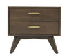 Modrest Novak Modern Dark Oak Nightstand