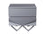 Modrest Duke Modern Grey & Black Gun Chrome Nightstand
