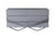 Modrest Duke Modern Grey & Black Gun Chrome Dresser