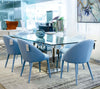 Modrest Sanders Modern Blue Dining Chair Model VGEU-MC-9193CH-A