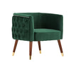 Modrest Bethel Modern Green Velvet Accent Chair Model VGRH-RHS-AC-502-B-GRN