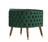 Modrest Bethel Modern Green Velvet Accent Chair Model VGRH-RHS-AC-502-B-GRN