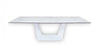 Modrest Baldwin - Modern White Ceramic Extendable Dining Table
