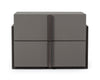 Nova Domus Lucia - Italian Modern Elm and Matte Grey Nightstand