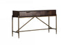 Modrest Shane - Modern Acacia & Brass Console Table