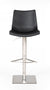 Modrest Aaron - Modern Black Eco-Leather Bar Stool