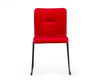 Modrest Yannis Modern Red Fabric Dining Chair (Set Of 2) Model VGMAMI-913-RED