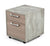 Nova Domus Boston Modern Brown Oak & Faux Concrete Office Small File Cabinet