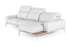 Lamod Italia Villeneuve Modern White Italian Leather Sectional Sofa Model VGNTVILLENEUVE-WHT