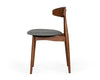 Modrest Prospect Modern Grey Fabric & Walnut Dining Chair (Set Of 2) Model VGMAMI-446