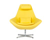 Modern Kenora Modern Yellow Eco Leather Accent ChairModel VGBNEC-096
