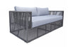 Renava Whimsy - Modern Outdoor Light Grey & Dark Grey Sofa Set