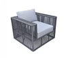 Renava Whimsy - Modern Outdoor Light Grey & Dark Grey Sofa Set